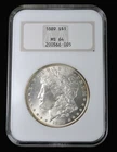 1889 Morgan Silver Dollar $1-MS64 In NGC Fatty Gen 3 Slab , Rarer Holder