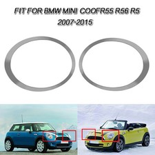 2x Scheinwerfer Abdeckung Zierring Überzug für Mini Cooper R55 R56 R57 R58 R59