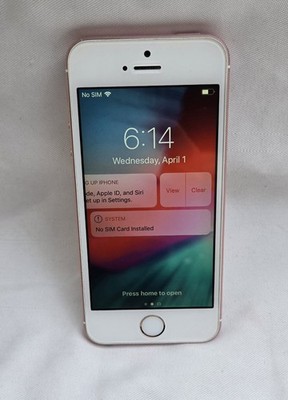 Apple iPhone SE - 1st Gen - 16GB - Rose Gold - Unlocked - Tested WORKING