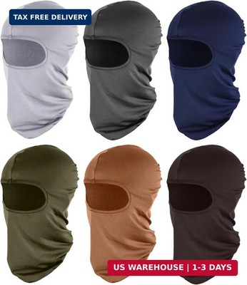 6 Pcs Ski Mask Full Face Cover Balaclava Summer Face Covering Ice Silk UV Protec