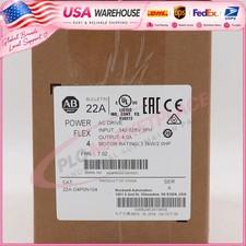 New AB 22A-D4P0N104 PowerFlex 4- 1.5 kW 2 HP AC Drive