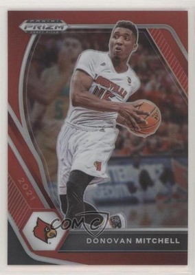 2021-22 Panini Prizm Draft Picks Red Prizm 196/299 Donovan Mitchell #81 1u6