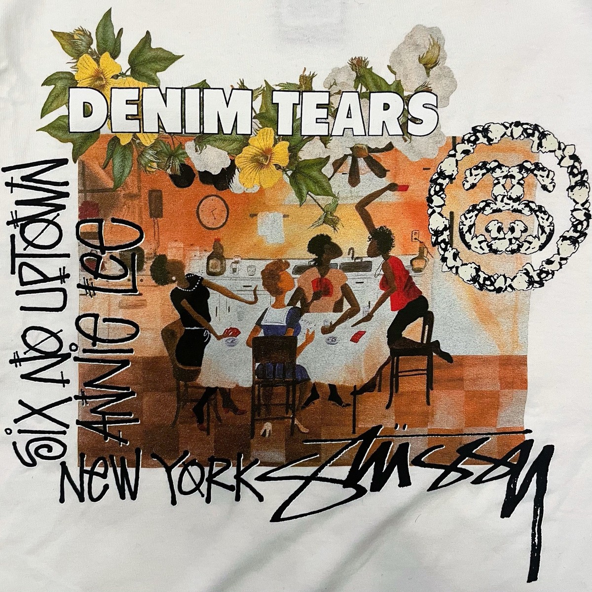 2025 Stussy / Denim Tears Annie Lee Artist Art Portrait Tee T