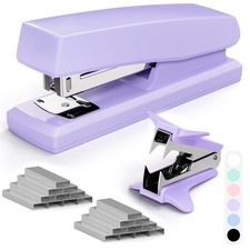 Purple Office Stapler, 25 Sheet Capacity with 2000 Staples and 1 Pack,