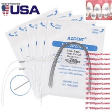 10pcs AZDENT Dental Orthodontic Super Elastic Niti Arch Wires Ovoid Rectangular