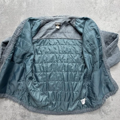 Quiksilver Jacket Mens L Gray Quilted Collared Lined Insulated Padded Waterman image 2