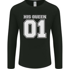 His Queen Funny Wedding Anniversary Mens Long Sleeve T-Shirt