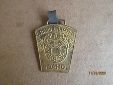 Vintage RAM Royal Arch Mason Watch Fob Grand Chapter Idaho