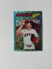 Caden Dana 2026 Topps Heritage Chrome Light Blue Sparkle #121 - Angels