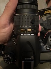 Nikon DX Digital SLR VR Kit 18-55mm 55-300mm Lenses, Bag, Charger