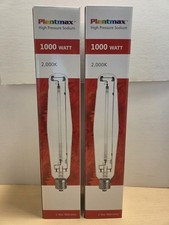 2 Plantmax High Pressure Sodium Grow Lamp Bulbs - 1000 Watt Hps 2000k