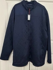 NWT Cremieux size 3XT navy blue long sleeve fulll zip jacket men’s $115
