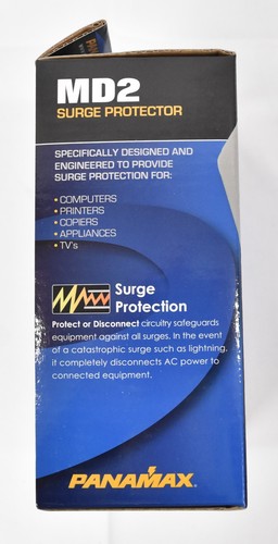 Panamax MD2 Surge Protector 2 AC Outlet w/ Coax - Picture 3 of 5