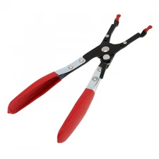 Wire Welding Plier Red Jaw Wire Welding Clamp Aid Tool Ratchet Clamp
