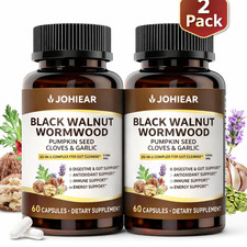 20 in 1 Wormwood Black Walnut Clove Cleanse for Humans Capsules, Natural Gut Det