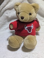 Chicago Bulls Teddy Bear Plush 10  NBA Official Licensed Vintage Stuffed Animal