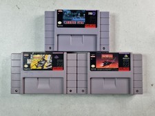 SNES Super Nintendo Game Lot Of 3 -  Carrier Aces Urban Strike Turn Burn Tested 