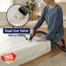 Hefty King/Cal King Mattress Bag, Heavy Duty Water Resistant Moving Storage