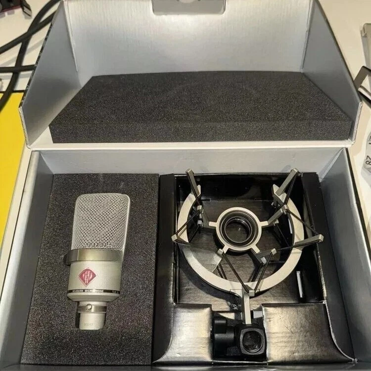 Nuevo TLM 102 Neumann Grande Diafragma Condensador Micrófono Estudio Set Montaje Amortiguador Foto 3 de 4
