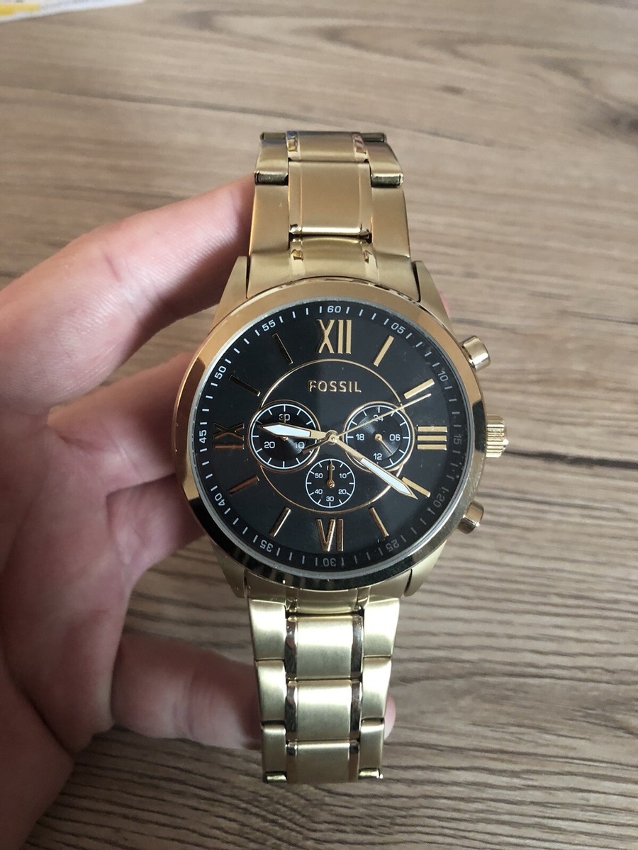 Chronograph Fossil Uhren Herren Gold Fossil Chronograph