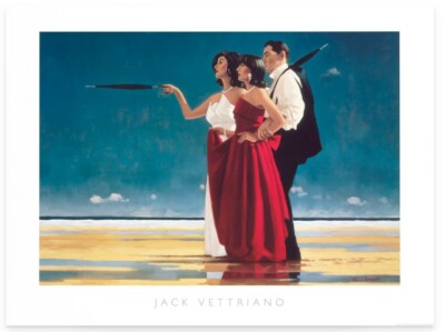 The Missing Man I  - Jack Vettriano 60x80 Kunstdruck Poster Plakat Bild