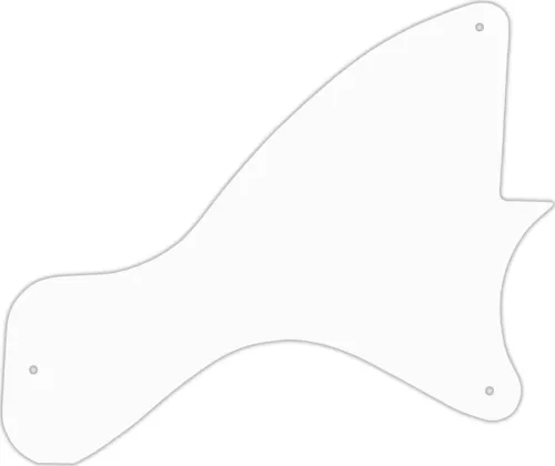 WD Custom Pickguard For Gibson Original Vintage Les Paul Junior #02T White Thin