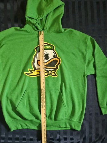 Oregon Ducks Box Seat Hoodie Sweatshirt Mascot Green Adult XL - Picture 4 of 10