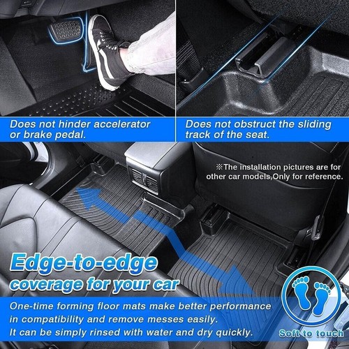 Tapetes forros de carga para Toyota Camry 2012-2017 todo tipo de clima TPE inodoro 3 un. - Imagen 2 de 16