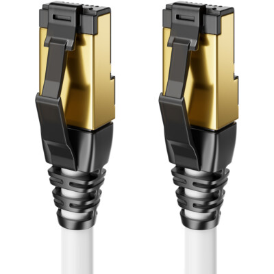 1m CAT8.1 Patchkabel S/FTP Netzwerkkabel RJ45 LAN DSL Ethernet Netzwerk Kabel