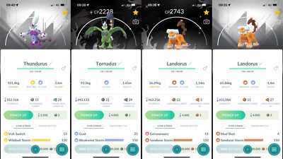 Pokémon PTC GO - Shiny Tornadus Therian - 80K Stardust✨Read Description