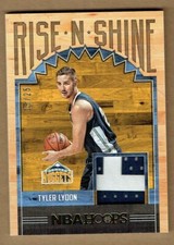 2017-18 HOOPS RISE N SHINE MEMORABILIA PRIME TYLER LYDON #15/25