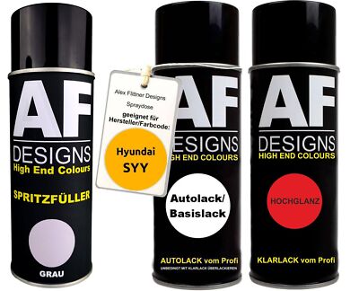 Spritzfüller Set für Hyundai SYY Sunflower Klarlack Spritzfüller Grundierung Spr