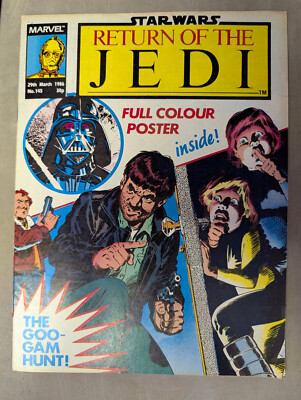 Return of the Jedi No 145 March 29th 1986, Star Wars Weekly, FREE POSTER GIFT