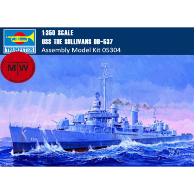 Trumpeter 05304 1/350 Scale USS The Sullivans DD-537 Plastic Assembly Model Kit