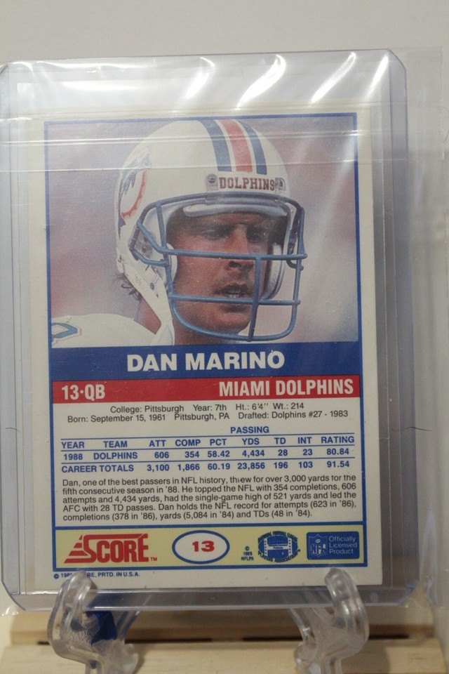 Maillot Mitchell & Ness NFL Miami Dolphins Dan Marino 13 Ras-du-Cou 1966-1990