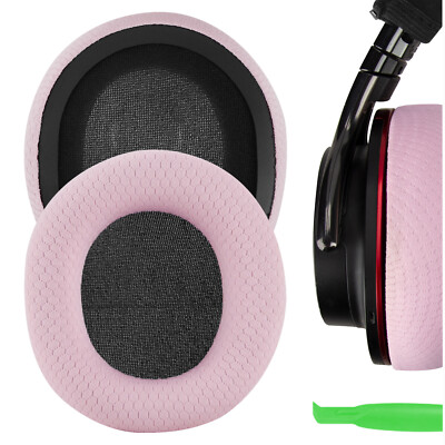 Geekria Mesh Fabric Replacement Ear Pads for Sony MDR-1ABT Headphones  (Pink) UK