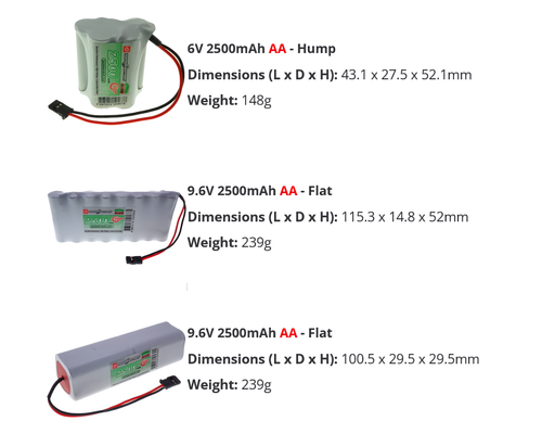 4,8V 6V 9,6V AA 2500mAh Vapex Instant Receiver Sender Mobilteil Akkupack - Bild 3 von 10