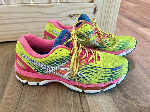 Asics Neon Yellow Gel-Nimbus Fluid-Ride 