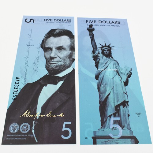 6pcs Set Gold Foil Banknotes 1 / 5 / 10 / 20 / 50 / 100 Dollar Collection Gifts - Picture 7 of 12