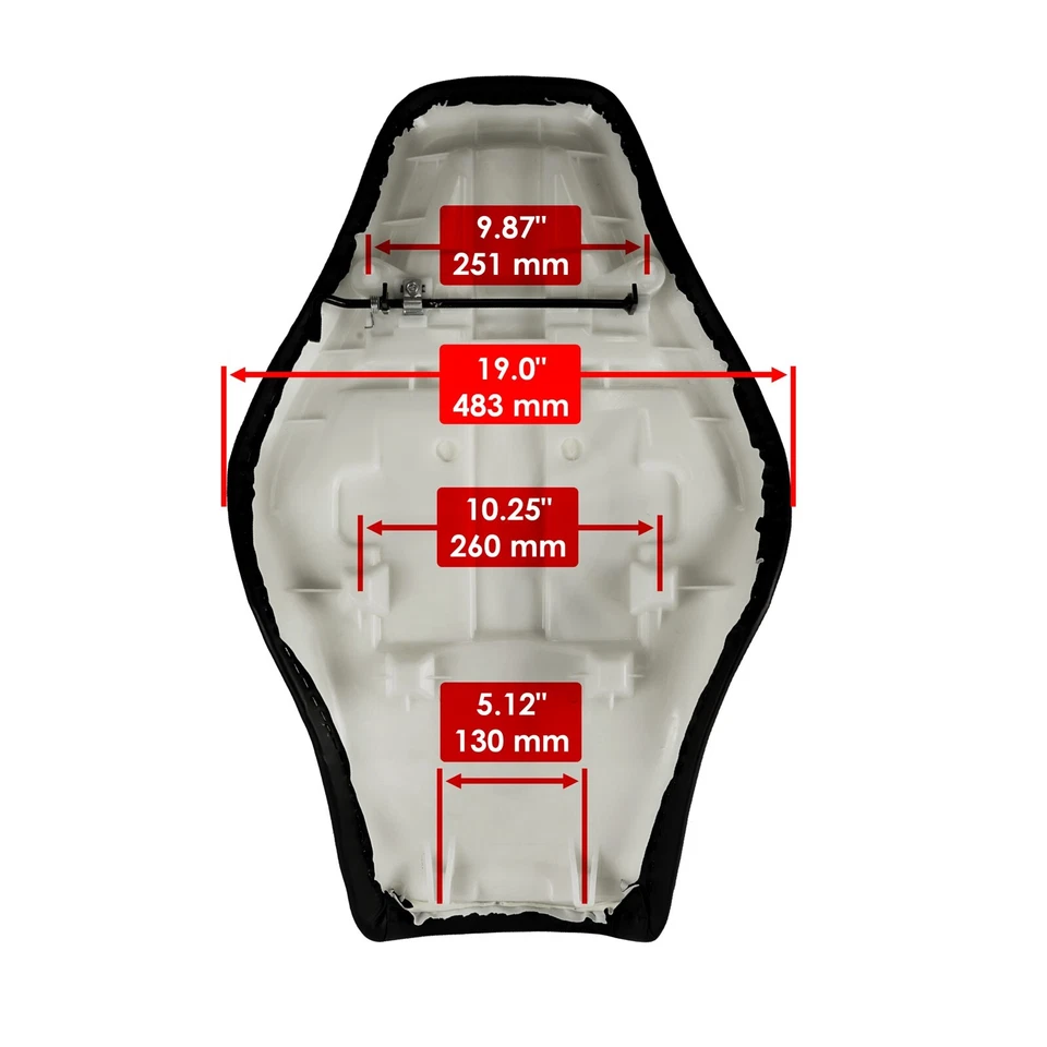 Sillín de asiento para Kawasaki Brute Force 750 4x4i KVF750 Inyector modelos 2012 - 2023 Foto 2 de 4