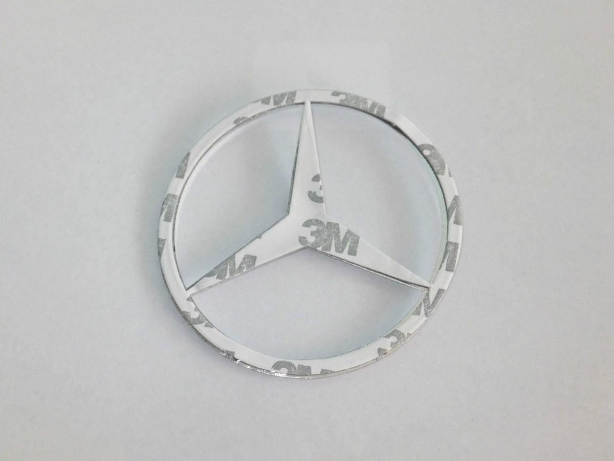 Emblema Estrella Cromada De 90 Mm Para Mercedes Benz, Nueva, Instalación Trasera, Envío Gratis En EE. UU.