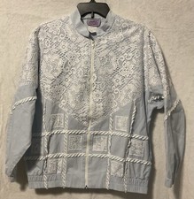 Vintage Southern Stitches Women’s Lace Zip-Up Jacket Made in USA Size Medium