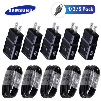 1-5x Adapter Type-C With Phone Fast Charging Cable For Samsung Galaxy Android