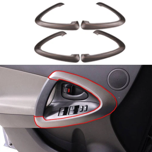For 2006-2012 Toyota RAV4 Wood Grain Matte Interior Door Armrest Panel Cover - Foto 6 di 10