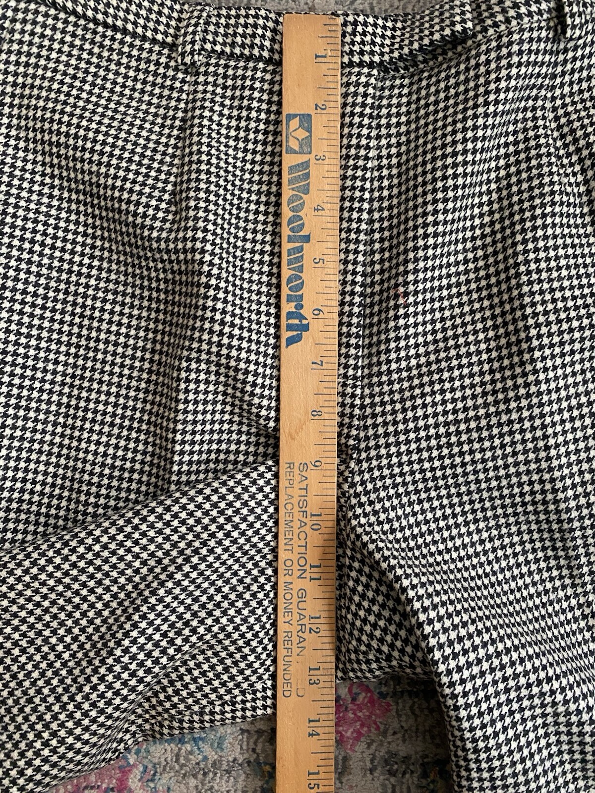 Pendleton 100% Wool Lined Pant Suit Houndstooth J… - image 19