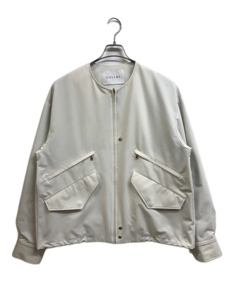 CULLNI tretch Taffeta Double Pocket Collarless Jacket | eBay