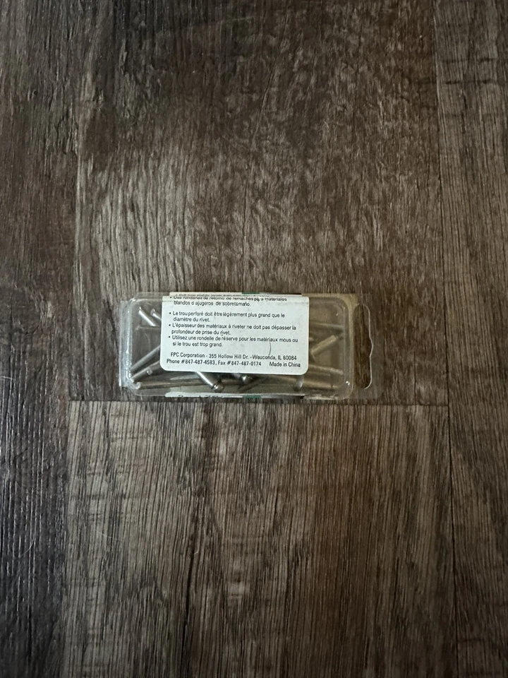 Remaches cortos de acero inoxidable FPC64SS 3/16" diámetro 1/4" agarre 15 unidades Foto 3 de 4