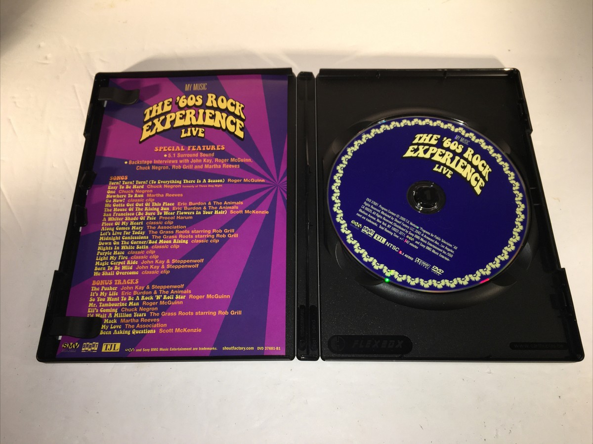 The '60s Rock Experience Live DVD SHOUT Byrds Grill Animals Roots