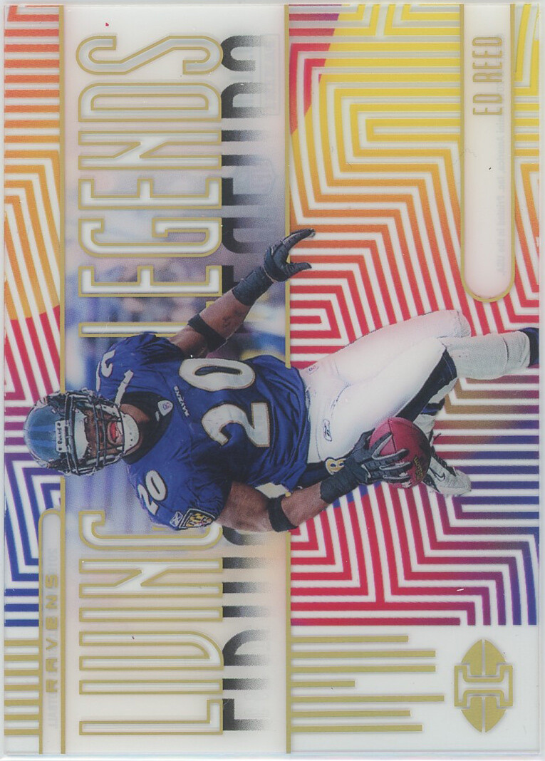 2019 Panini Illusions Living Legends Gold #LL-ER Ed Reed Ravens