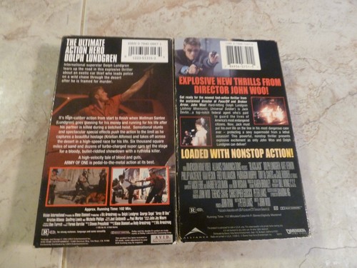 DOLPH LUNDGREN 2 VHS TAPE LOT ARMY OF ONE AND BLACKJACK EXCELLENT CONDITION - Picture 3 of 5